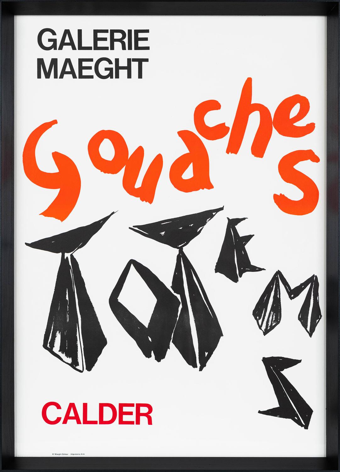 Calder Gouaches Totems, 1966